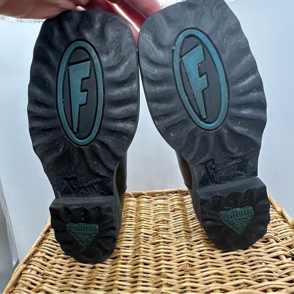 John Fluevog Black Leather Chelsea Boots - Picture 5 of 7